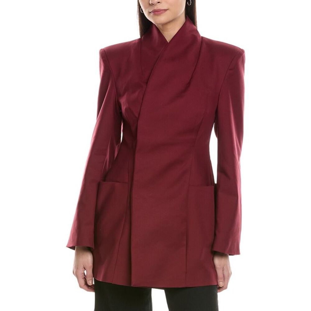 Weworewhat Womens  Hourglass Blazer, Red